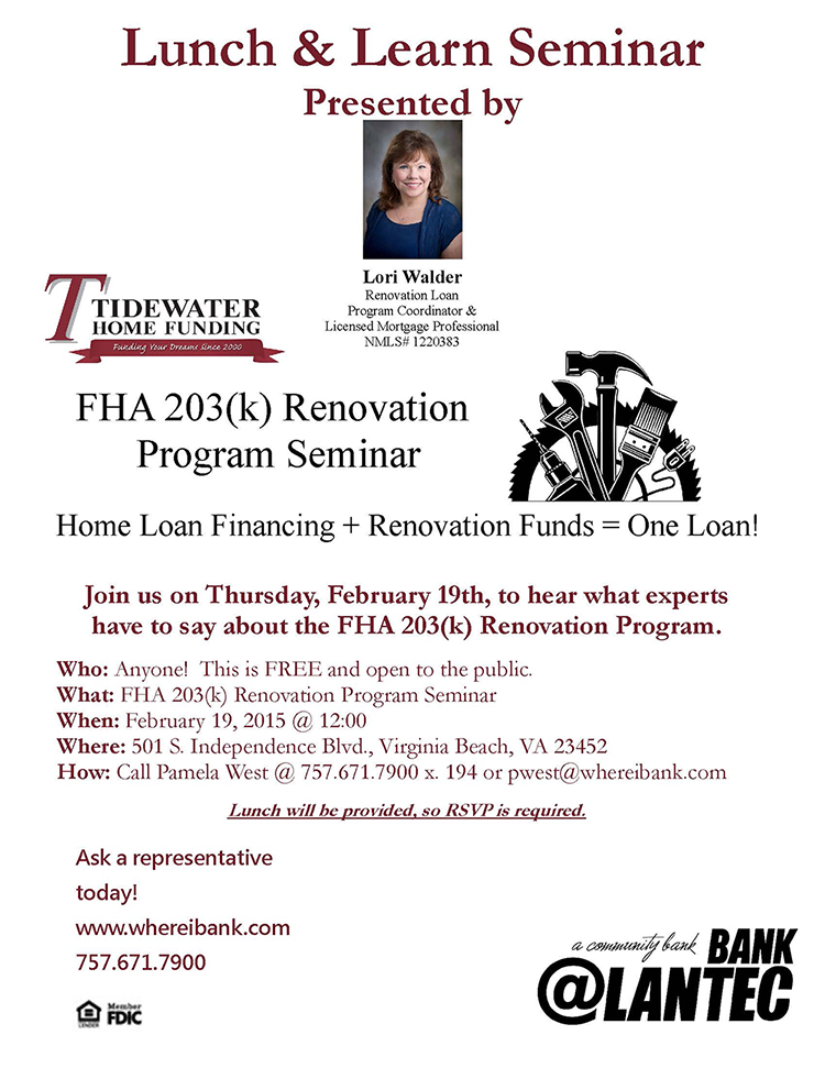 Lunch & Learn Bank @LANTEC Feb 19