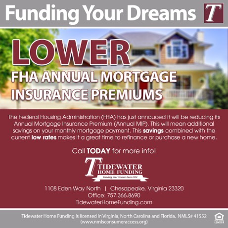 FHA Reduces Annual Mortgage Insurance Premiums